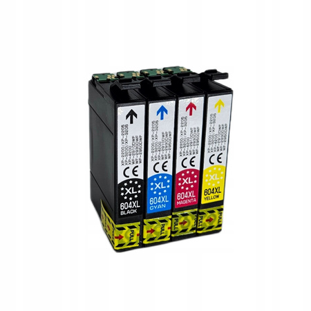 4 x Tusze do EPSON 604 XL XP-2200 XP-2205 XP-3200 XP-3205 XP-4200 XP-4205
