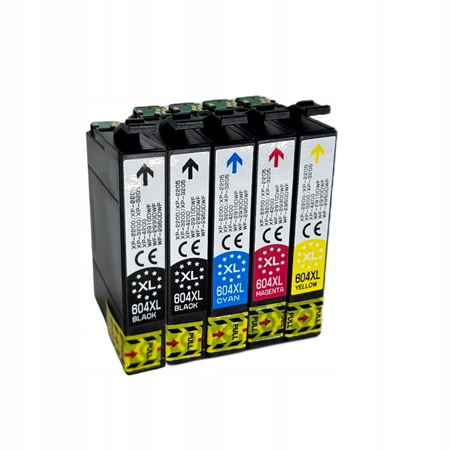 5 x Tusze do EPSON 604 XL XP-2200 XP-2205 XP-3200 XP-3205 XP-4200 XP-4205