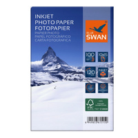 Papier fotograficzny 10x15 Blue Swan 120g/m² błyszczący 100 sztuk wodoodporny szybkoschnący