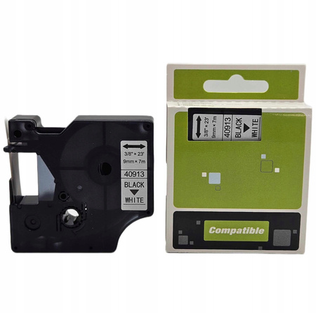 Taśma do DYMO D1 9mm 40913 BIAŁA 7m S0720680