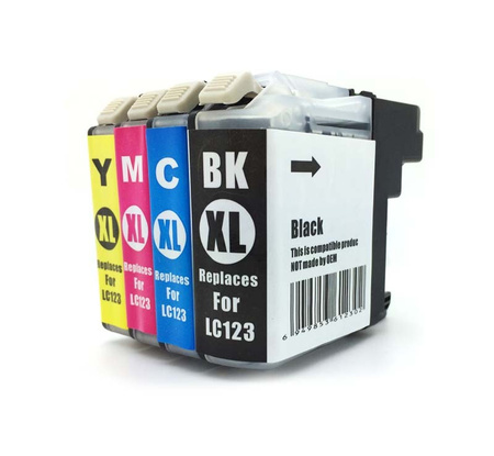 Zestaw tuszy do Brother LC123