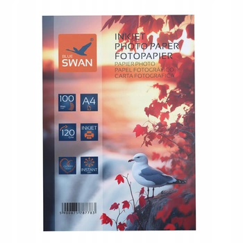 Papier fotograficzny A4 Blue Swan 120g/m² błyszczący 100 sztuk wodoodporny szybkoschnący