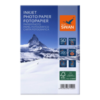 Papier fotograficzny 10x15 Blue Swan 200g/m² błyszczący 50 sztuk dwustronny wodoodporny szybkoschnący