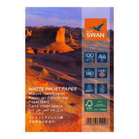 Papier fotograficzny A4 Blue Swan 140g/m² matowy 100 sztuk dwustronny wodoodporny szybkoschnący 
