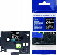 Taśma do BROTHER TZe-355 24mm 8m czarna TZ-355