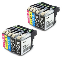 10 x Tusz do BROTHER LC123 DCP-J132W DCP-J152W NEW CHIP