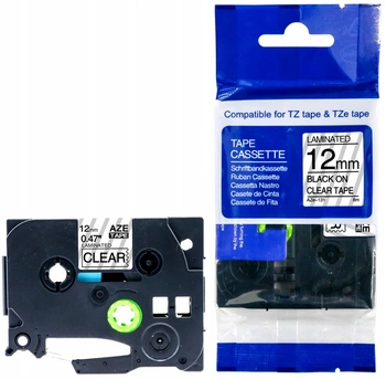 Taśma do BROTHER TZe-131 12mm 8m przeźroczysta TZ-131